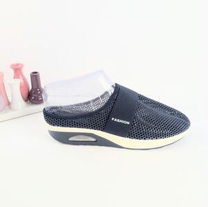 Fashion Navy Orthopedic Mules (Size: 10)*